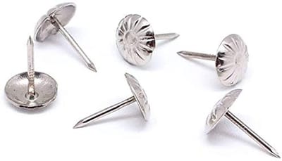 Dailygoody - Retro Bekleding Nagels - Decoratieve Spijkers - Wit - Meubelnagels voor Sofa - 200 Stuks - Geschikt voor Kurk en Lederen Craft