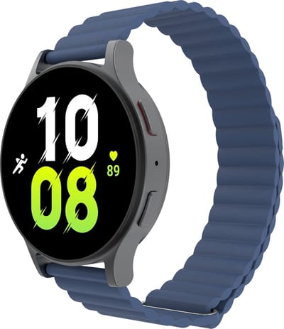 Cazy horlogebandje geschikt voor Samsung Galaxy Watch Bandje (Magfit) - Smartwatchbandjes - Universeel bandje geschikt voor Samsung Galaxy Watch 7 / Watch 6 / Watch 5 / Watch 4 / Watch FE - Navy