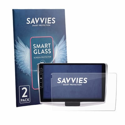 2 Stuks Savvies Screenprotector - geschikt voor Dynavin D9-B6S Premium Flex 10.1" - beschermfolie glas transparant