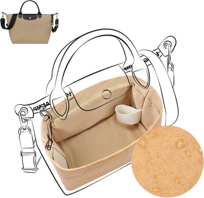 Handbag Organizer - Tas Organizer - Tas Netjes Houden - Waterproof DuPont Paper Buitenkant - Energy L - Chai