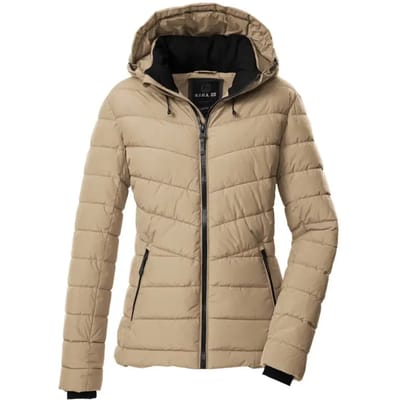 Killtec dames winterjas - padded - 43537 - camel - maat 38