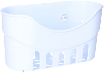 Toyma Badkamerorganizer - met zuignappen - wit - 21 x 10 x 11 cm - badrekje