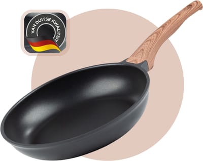 Rosmarino Black Line Koekenpan - Pannen - Pan Ø28cm - Koekenpan inductie - Geschikt voor alle warmtebronnen & vaatwasser - Aluminium - Zwart