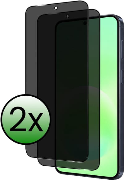 Screenprotector - 2 Stuks Geschikt voor Samsung Galaxy A57 - Privacy Filter - Beschermglas - Gehard Glas - Tempered Glass - Screen Protector