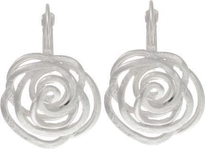 Behave - Oorbellen met bloemvorm hanger - Elegant design - 2,4 cm lang