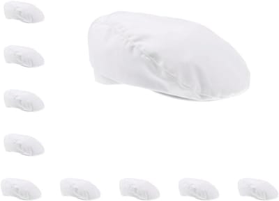 Bakkersmuts Koksmuts - Hoofddeksel Keuken - Professioneel Koken - Comfortabel Katoen - 59 cm - Zwart