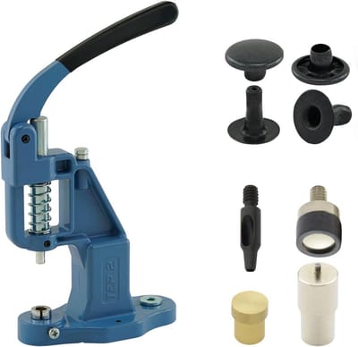 Klinknagelpers Set met Hefboom en Gereedschap - Voor Leer, Kleding, Jeans en DIY Projecten