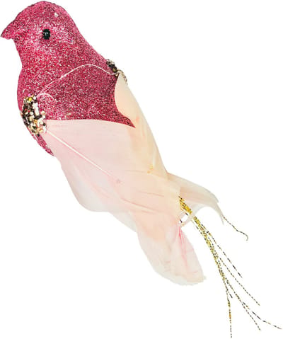 Inspiruj - Ptaszek Ozdoba - Roze - 13 cm