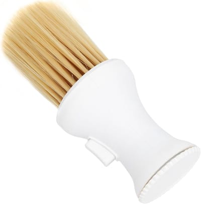 Professionele zachte haarnekstofdoek met poederopslag voor kappers en salons, ideaal voor haarstyling en stofreiniging, wit