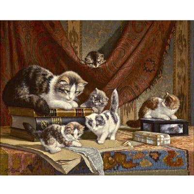 Bricolage Daimond peinture animaux chat diamant mosaïque point de croix diamant peinture arrive autocollant mural 20X30CM gray
