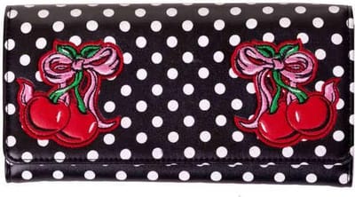 Banned - LUCILLE Dames portemonnee - Zwart/Wit