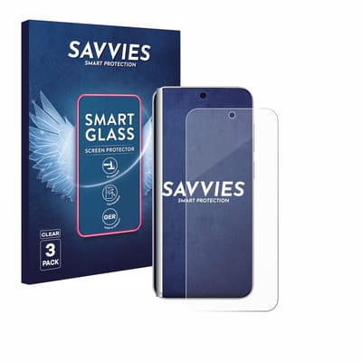 3 Stuks Savvies Screenprotector - geschikt voor Vivo X300 Pro - beschermfolie glas transparant