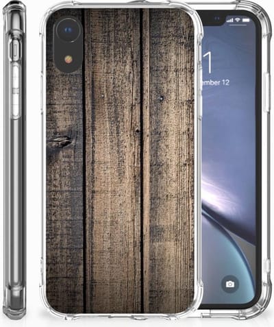 Apple iPhone Xr Stevig Telefoonhoesje Steigerhout