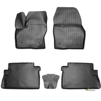 Doublures NORM | Tapis De Sol En Caoutchouc TPE Toutes Saisons Pour Ford Kuga 2013-2019 noir