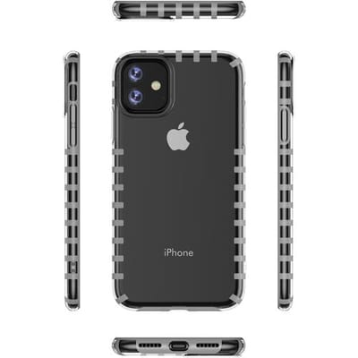ShieldCase Gestreepte transparante case geschikt voor Apple iPhone 11 hoesje - Gestreept Design Hoesje - Trendy hoesje - Duurzaam materiaal - Lichtgewicht Telefoonhoes