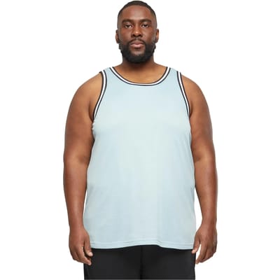 Urban Classics - Mesh Tanktop - S - Blauw