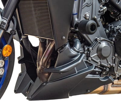 Motorfiets Motorblok Beschermplaat Spoiler Onderkuip Geschikt voor MT09 MT-09 SP 2021-2023, ABS Bodyframe Paneel, Matte Zwart, Duurzaam en Stijlvol