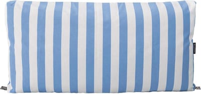 Palletkussen voor Bank of Rugleuning - Gestreept Lichtblauw Zitkussen 120x60x20 cm