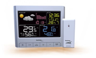 Technoline weerstation - WS 6449 - 159x130x43mm - zilver - met 1 buitensensor 30m - TL-WS6449