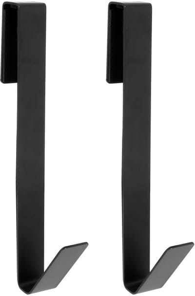Dailygoods- Douchedeurhaken 18 cm - 2 Stuks - Roestvrij Staal - Waterdicht - Handdoekhaken - Geen Boren - Geschikt voor Glazen Deuren - Handdoekhaak