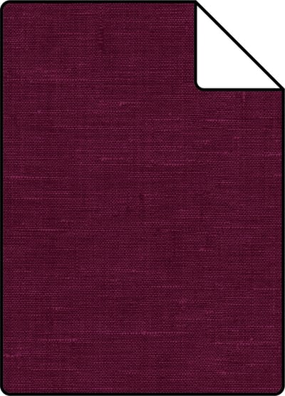 Proefstaal ESTAhome behang effen linnenstructuur bordeaux rood - 26.5 x 21 cm - 148697-S
