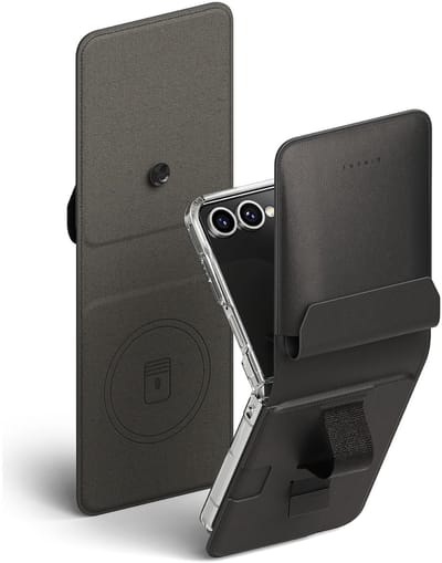 Ringke Folio Grip Wallet Magnetic - Hoesje Geschikt voor Samsung Galaxy Z Flip 7 - Magnetische Pasjeshouder Book Case Zwart