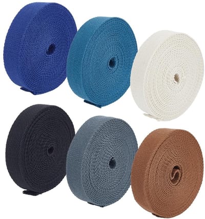 JHUBERS- Katoenen Riem 25 mm Breed - Luxe Tassenriem - Dikke Riem - Hoge Dichtheid - Knutselaccessoires - Geschikt voor Stoffen Draagtassen - Tasriem