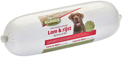 Runner ambachtelijke worst lam-rijst doos 8 stuks x 800 gram