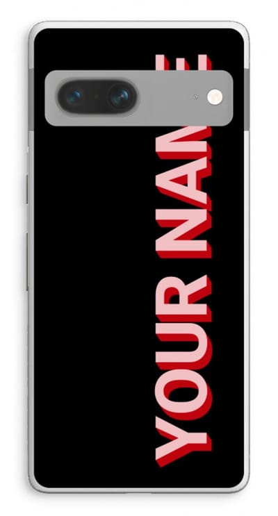 Gepersonaliseerd - Case Company® - Hoesje geschikt voor Google Pixel 7 hoesje - Namecase - Soft Cover Telefoonhoesje - Bescherming aan alle Kanten en Schermrand