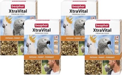 4x Beaphar XtraVital Papegaai - vogelvoer - 3kg