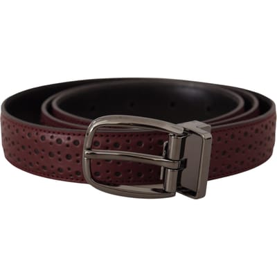 Geperforeerde Leren Riem