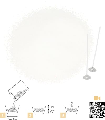 Witte kaarsenzand 250 gr - Artemio