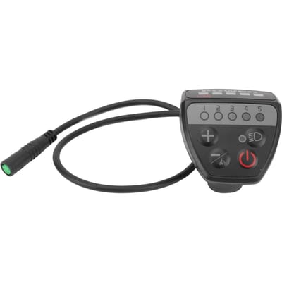 Elektrische Fiets LED Display Snelheidsregelaar Smart Lichtgewicht 24v 36v 48v Waterbestendig 5-pins Snelheid black