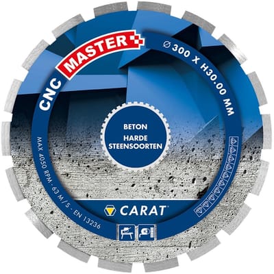Carat CNC MASTER Diamantzaag beton/hard steen 300x25,4mm - CNCM300400