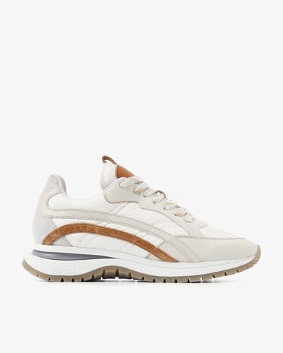 VIA VAI Usher Skye Sneakers dames - Leer,Su�de,Textiel - Beige