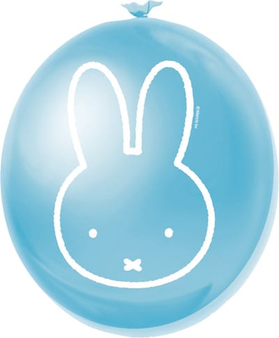 Nijntje ballonnen blauw - 30 cm - 6x stuks - Kinderfeestje/geboorte jongen artikelen - Thema feest versiering - Babyshower