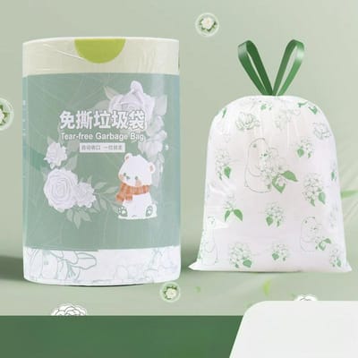 Camellia-geurende scheurvaste afbreekbare keukenzakken - Extra dik puntbreekmodel voor huishoudelijk gebruik 100pcs gray