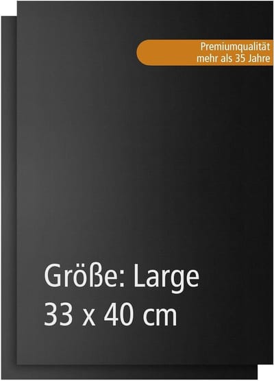 Famanu – Set Van 2 Grillmatten 40 x 33 cm Herbruikbare Grillonderlegger voor Barbecue - Elektrische Grill en Gasgrill - Anti-Aanbak Bakpapier voor Vlees - Vis - Groenten