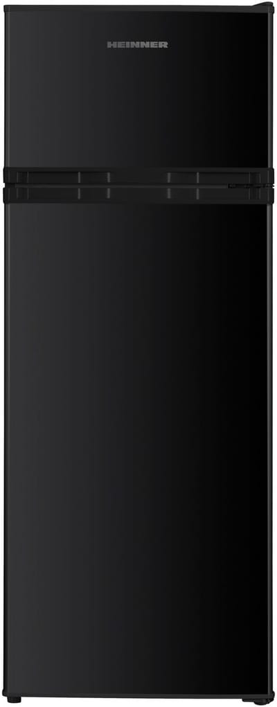 Heinner HF-H2206BKE++ Koel-vriescombinatie 206 L – LED-verlichting – Omkeerbare Deur – Instelbare Thermostaat – Zwart – 5 Jaar Garantie