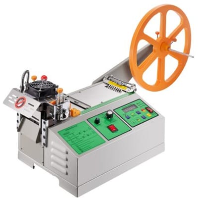 VEVOR Automatische band snijmachine, warme en koude tape snijder met regelbare temperatuur en LCD-scherm, rits tape snijder voor nylon banden, elastiekjes, schoenveters