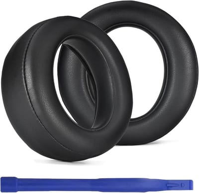 Vervangende Oorkussens voor Sony Playstation Pulse Elite Hoofdtelefoon - Geheugenfoam en Kunstleer Oorkussens in Zwart, Comfortabel en Duurzaam