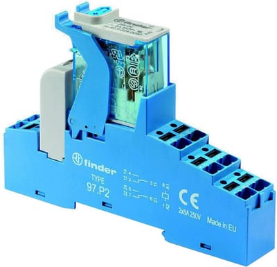 Finder 4C.P2.8.230.0060 LED-poortmodule Nominale spanning: 230 V/AC Schakelstroom (max.): 8 A 2x wisselcontact 1 stuk(s