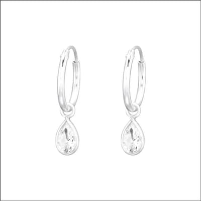 Oorbellen meisje - Oorringen - Zilveren oorringetjes 12mm Druppel-6x4mm | |2mm | Zilver | Kinderen | Verkleurd niet