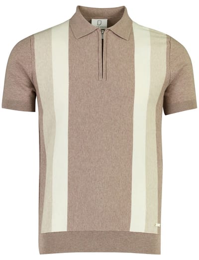 Born With Appetite - BWA26106AU20 - AUSTIN knitted polo SS zip