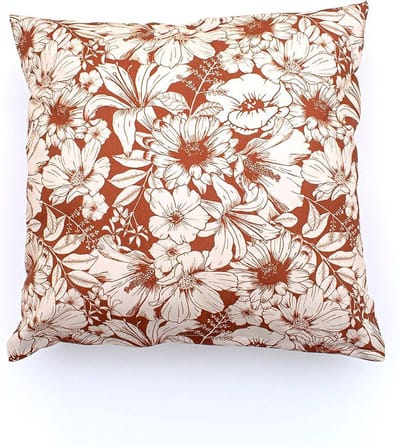 Kussens woonkamer Flowers in Bloom - kussen - 45x45 cm - terra - bloemen