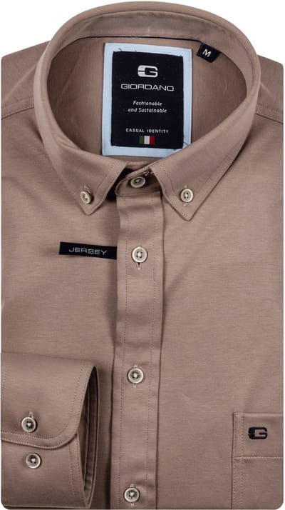 Giordano – Ivy – Overhemd – Liquid cotton – button down kraag - Kit - Regular Fit - NOS7078-81
