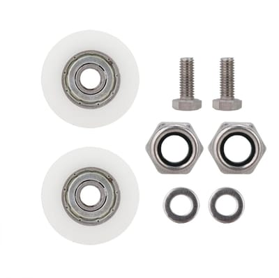 Universele Deurwielen voor Kassen met 30mm Diameter - Vervangingsset voor Tuindeuren, Douchedeuren en Kassen