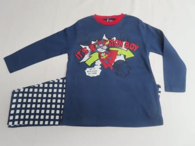 Pyjama - 2 delig - Jongens - Blauw - 2 jaar 92