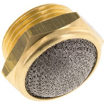 G3/4'' Messing Compacte Pneumatische Geluiddemper 1.4301 Draadgaas