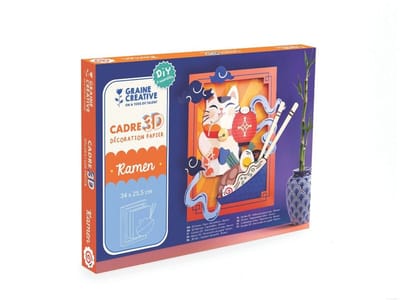 Graine Creative 3D knutselpakket Happy Cat Noodles 34 x 25,5 cm papier.